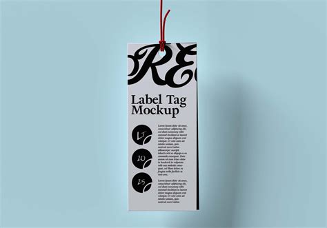 Free Label Tag Mockup Download