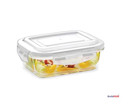 Borosil KLIP-N-Store Rectangle 640ML||BOROSIL Storage Container - BuildHUB