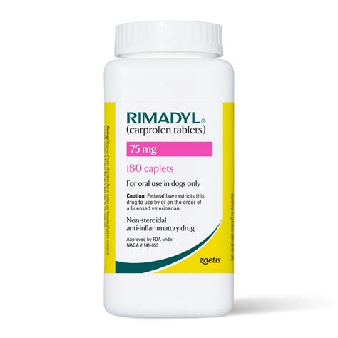 Rimadyl (Carprofen) 75 mg Caplets, 180 Count | Petco
