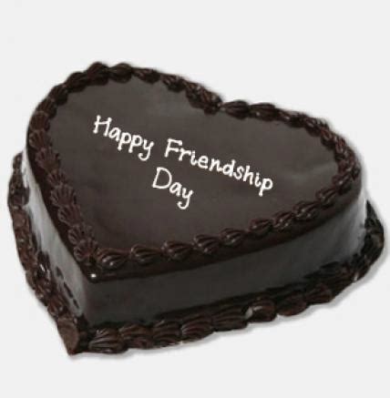 Send Heart Chocolate Friendship Cake Online in India at Indiagift.in