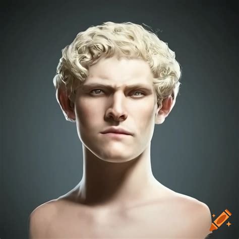White blond man, 1m95, tall, short hair in roman style, long nose, no ...