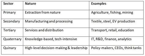 Cheat Sheet: Activities and Sectors of Economy - Geography for UPSC CSE ...