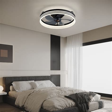 Antoine Low Profile 20-in Modern Black Farmhouse Minimalist with Smoke ...