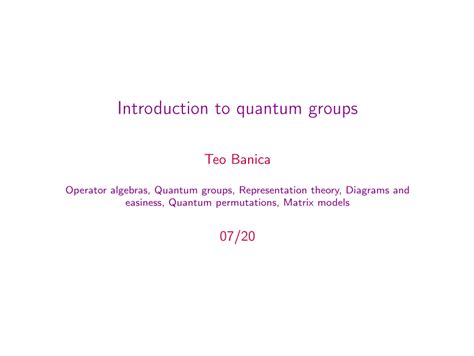 Quantum Groups 的图像结果