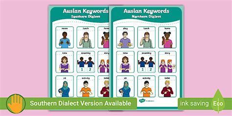 Auslan Daily Routine Words Mat (teacher made) - Twinkl