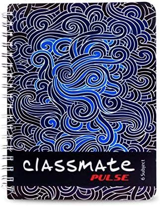 Classmate 2100128 Soft Cover 5 Subject Spiral Binding Notebook, Single ...
