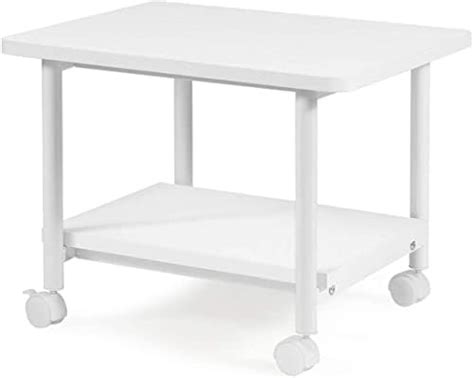 Indian Decor 65202 Printer Stand 3-Shelf With Storage, Rolling Printer ...