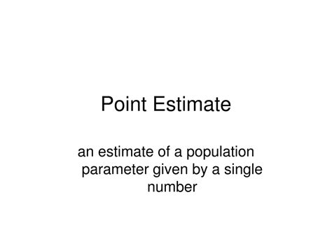 Image result for Point Estimate