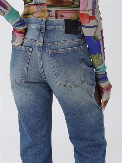Off-White Outlet: Pants woman - Denim | Off-White jeans ...