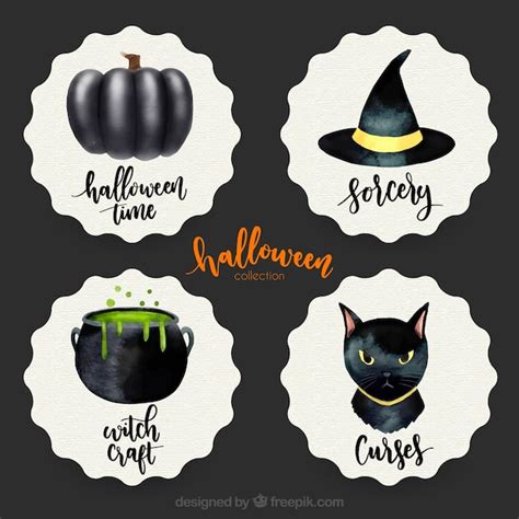 Halloween sticker vorlage Bilder - Kostenloser Download auf Freepik
