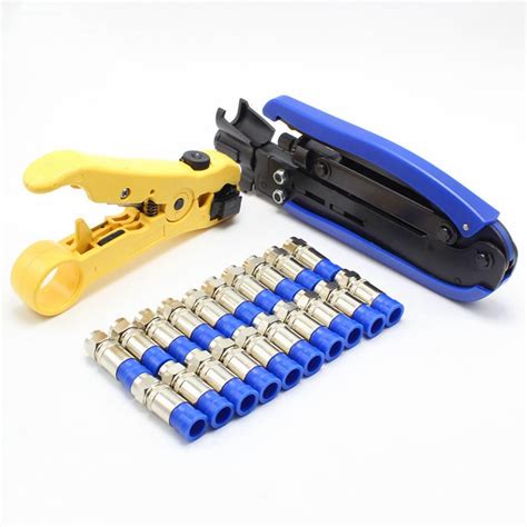 Yankok [Coaxial Cable Compression Tool Kit] with Coax Crimper, Cable ...