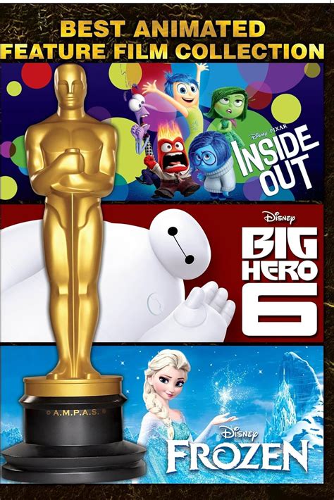 Best Animated Feature Film Collection - Inside Out, Big Hero 6 & Frozen ...