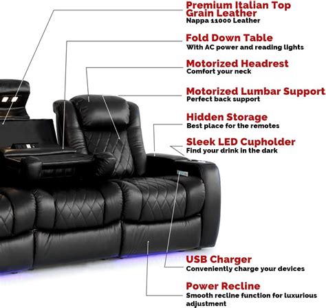 VALENCIA THEATER SEATING Valencia Tuscany XL Leather Home Theater ...