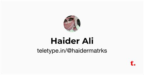 Haider Ali — Teletype