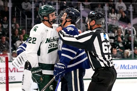 Porter Martone, MSU hockey down Notre Dame in series opener, 4-1