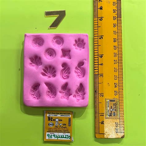 SILICON STUD PAD used for making terracotta ear studs and terracotta ...
