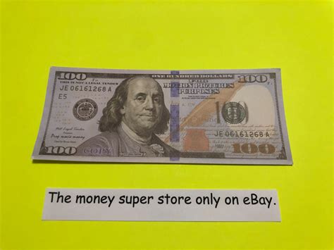 THE BRAND NEW US $100 ONE HUNDRED DOLLAR BILL PLAY MONEY CASH CURRENCY ...