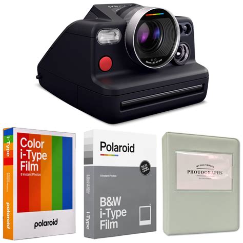 Buy Polaroid I-2 Instant Camera (Black) Bundles with Polaroid Color ...