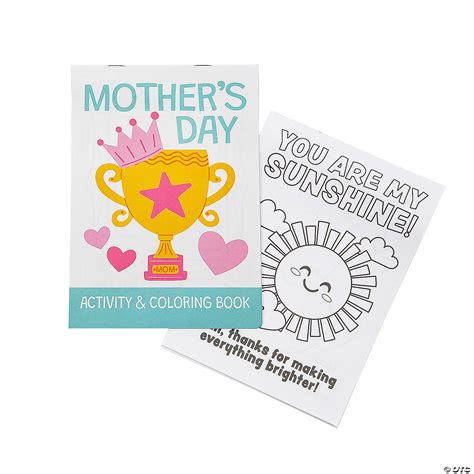 5" x 7" 12 pg. Mother’s Day Activity & Coloring Books - 12 Pc ...
