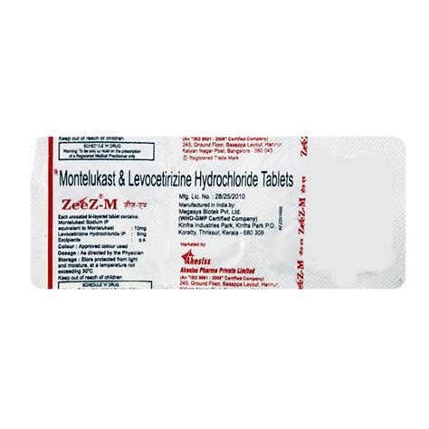 Zeez M 5mg 10mg Strip Of 10 Tablets | Desertcart INDIA