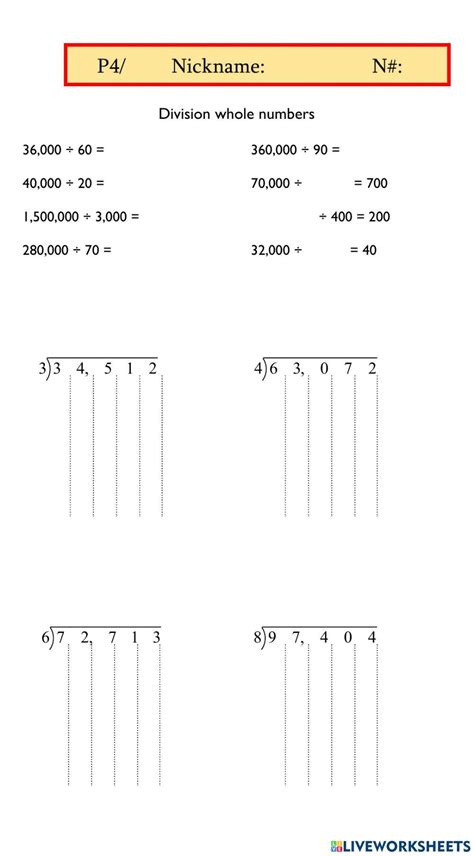 Image result for Division of Whole Numbers Explained