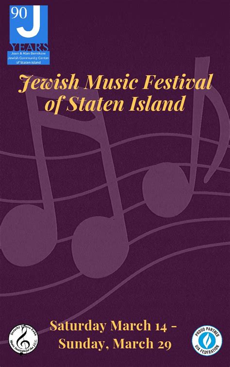 Jewish Music Festival - Joan & Alan Bernikow JCC of Staten Island