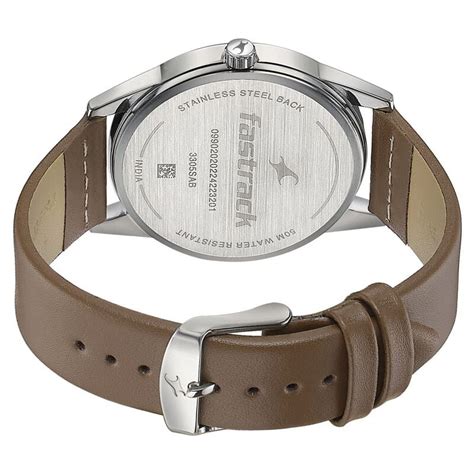 Buy Online Fastrack Stunners Quartz Analog Blue Dial Leather Strap ...