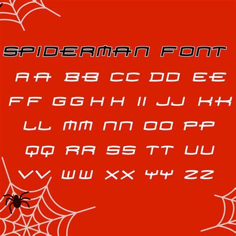 Spiderman Font, Spider Man Font, Halloween Font, Spiderman Cricut Font ...