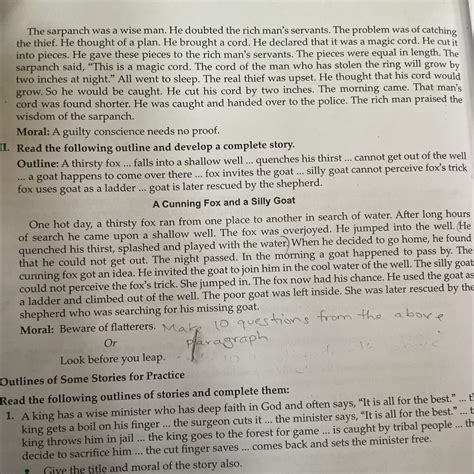 One hot day, a thirsty fox ran from one place to another in search of ...