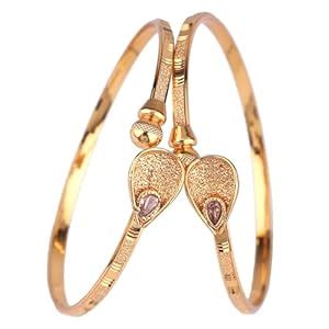Buy Shining Diva Fashion Set Of 2 Latest Traditional Design 18k Gold ...