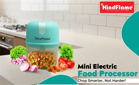 Buy Hindflame Bolt Mini Electric Food Processor, USB Rechargeable ...