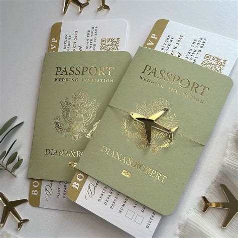 Passport wedding invitations – Artofit