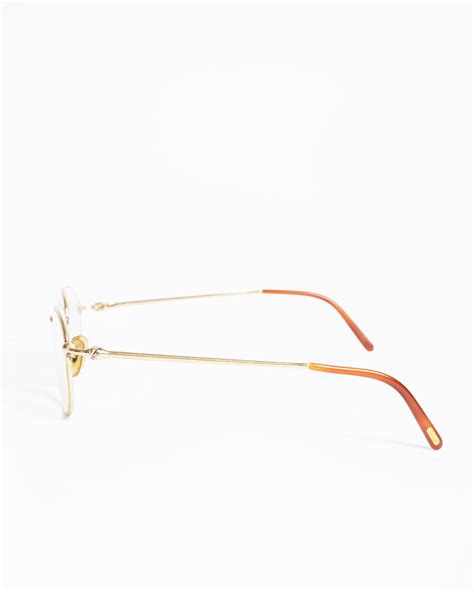 Authentic Pre-loved Vintage Cartier Gold Plated Oval Glasses - My Almari