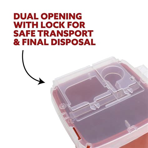 Touchless Medical Waste McKesson 1 Quart Sharps Container - Red ...