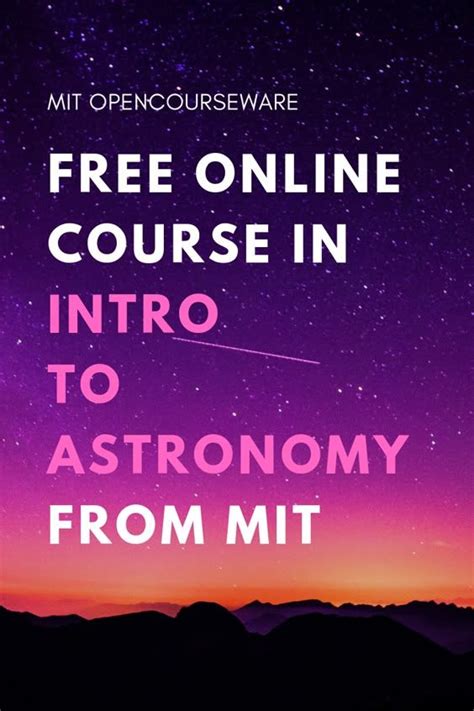 MIT OpenCourseWare Astronomy 的图像结果