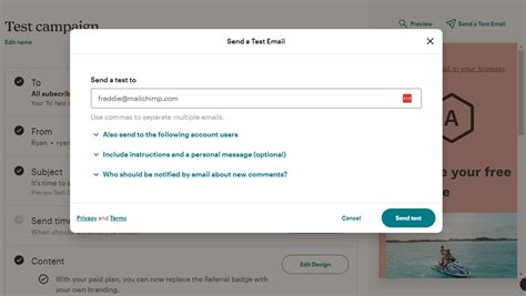 Image result for Test Email MailChimp