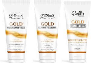 Globus Naturals Gold Radiance Brightening & Skin Lightening Face Care ...