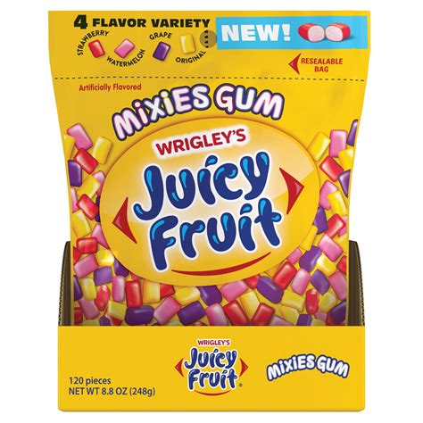 Wrigley's Juicy Fruit Mixes Gum, 120 Pieces – Walmart Inventory Checker ...