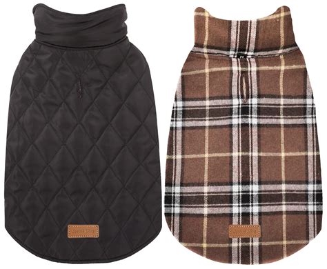 Dog Winter Vest Waterproof Fleece-Lined - Button Style Warm Coat For ...