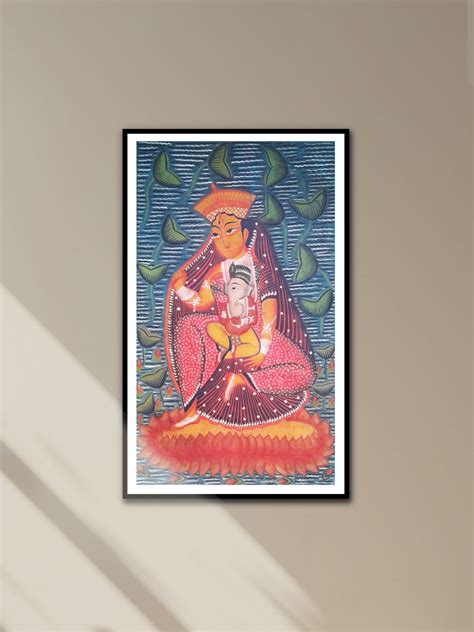 Ganesh Janani Hand painted Traditional Art of India