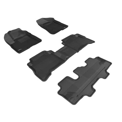 3D MAXpider Floor Mats Kia Sorento 7 Seater (11-13) -Weather Kagu S