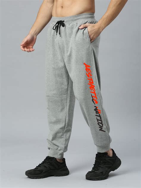 Buy Oversized Printed Gym Joggers For Men Online – AestheticNation