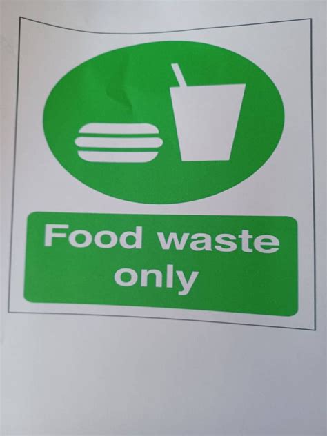 Food Waste Bin Sign 的图像结果