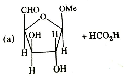 The products of periodic acid oxidation of the given compound are