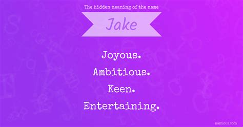 The hidden meaning of the name Jake | Namious