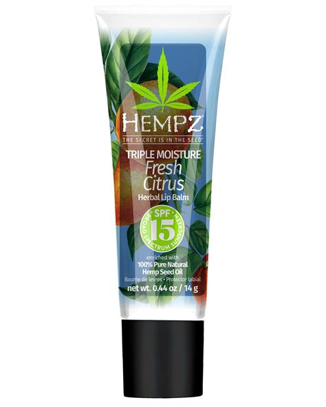 Hempz Triple Moisture Herbal Lip Balm - Tan International Corporation
