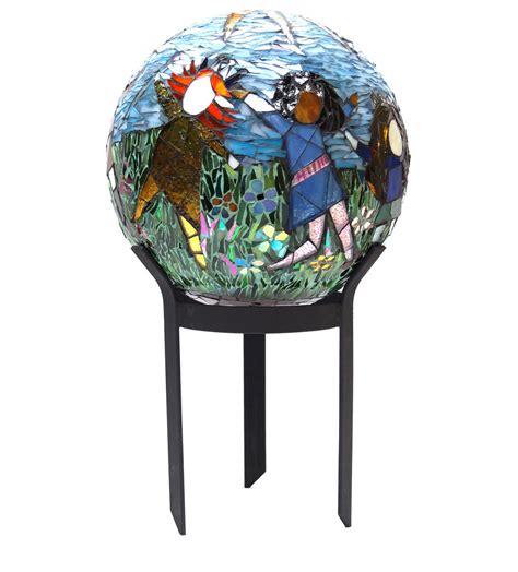 Glass Gazing Ball Stand at John Rosado blog