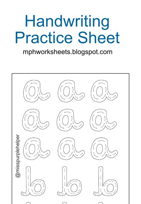 Image result for Handwriting Worksheets Alphabet Printable