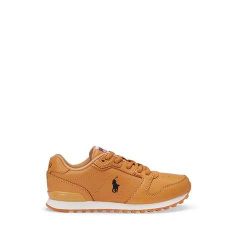 Classic Runner Leather Trainer for Women | Ralph Lauren® IN