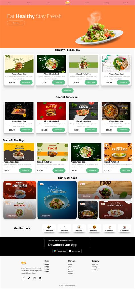 Image result for How to Create Food a Website Using Only HTML